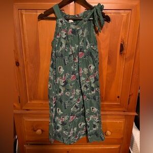 Elegant Green Floral Maxi Dress
